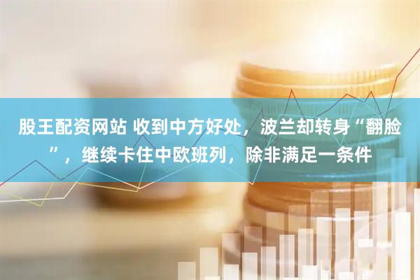 股王配资网站 收到中方好处，波兰却转身“翻脸”，继续卡住中欧班列，除非满足一条件